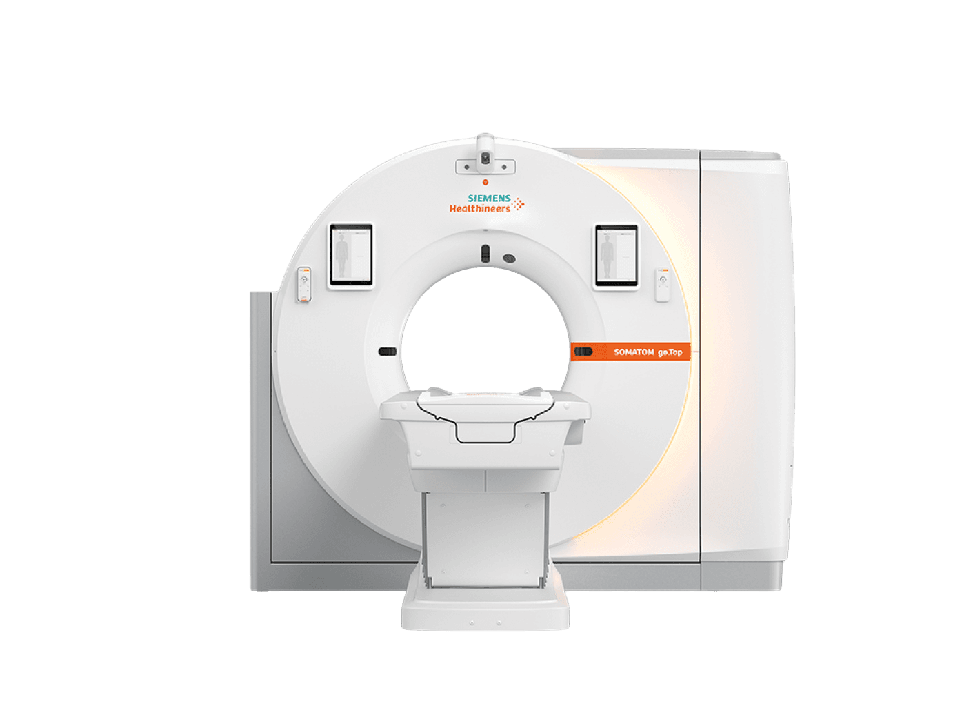 CT scanner machine used for coronary CT angiograms